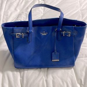 Blue Kate Spade purse with dust bag